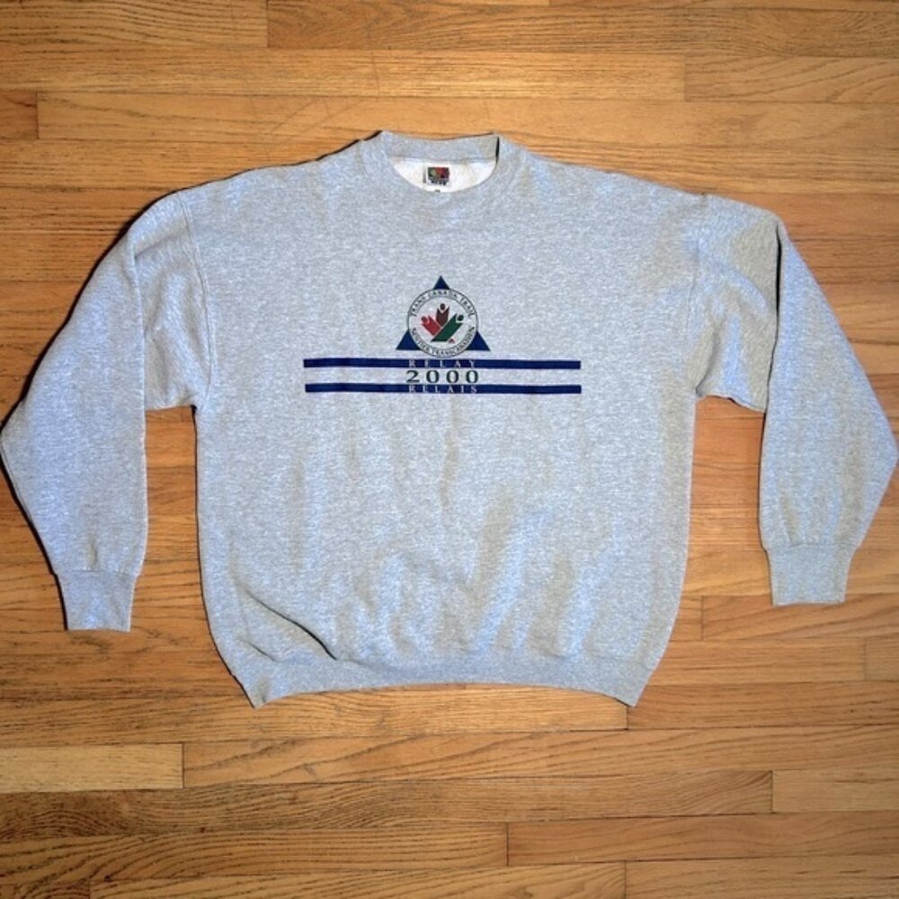Trans Canada Trail Relay 2000 Vintage Crewneck Sweatshirt XL